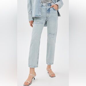 Anine Bing Kate Jeans Washed Blue